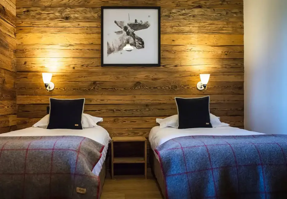 Chalet La Douceur - Chez Joseph, La Clusaz (self catered chalet) - Twin bedroom (©Matthieu Cellard)