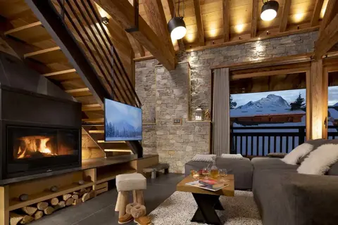 Chalet L'Ourse, Les Deux Alpes (self catered chalet) - Open plan living