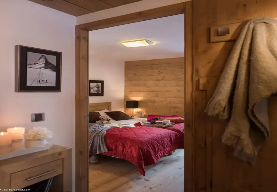 Le Cristal de Jade, Chamonix (self catered apartments) (©Studio Bergoen) - Twin Bedroom