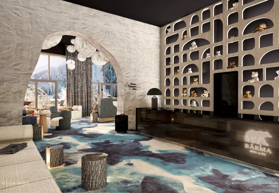 Barma hotel & apartments, La Tania - Reception style
