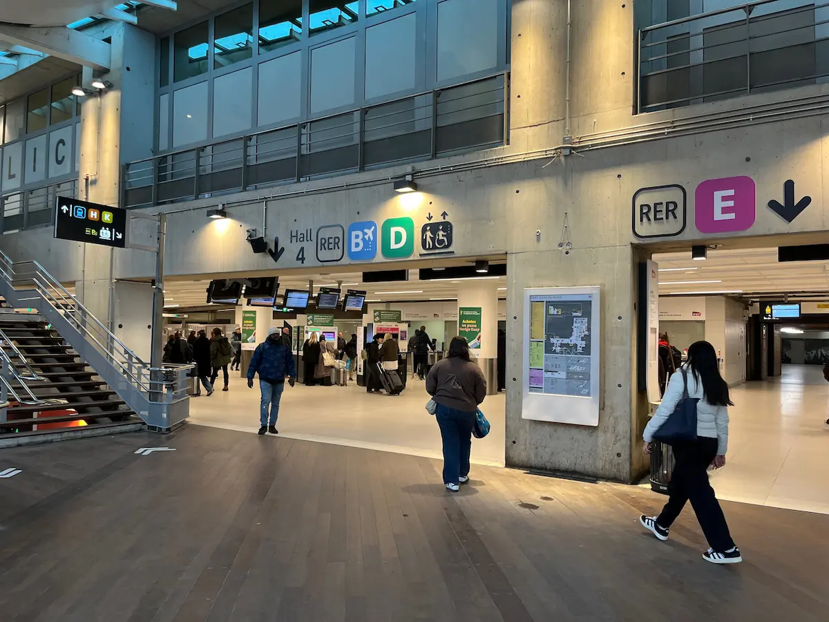 Heading To RER Gare Du Nord