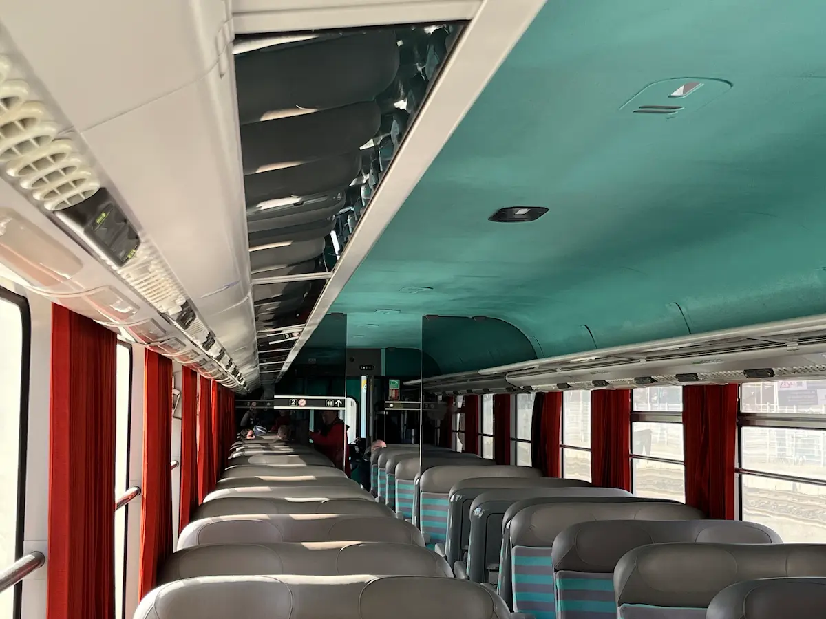 Train From Chambery To BSM Retro Interior